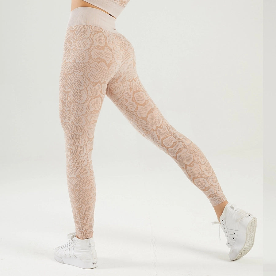 sports camouflage nylon round neck active sets racerback tank tops leggings