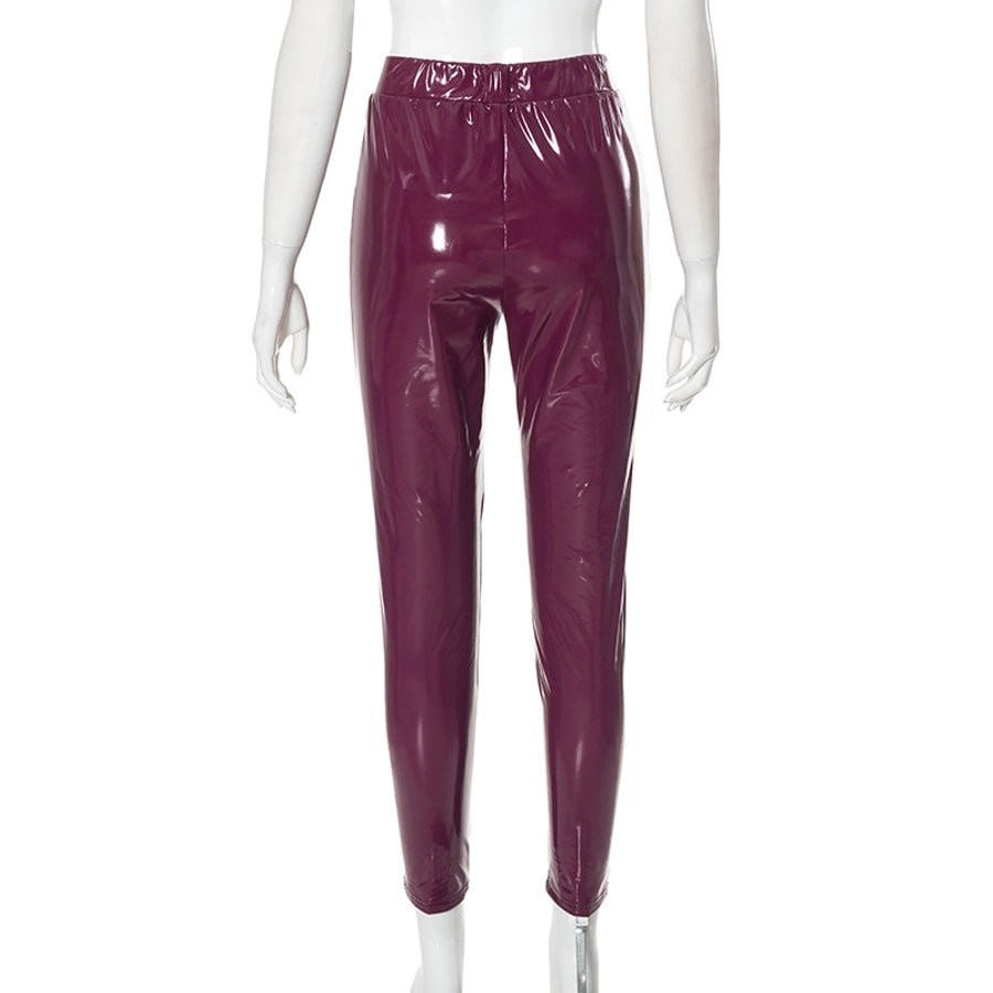 Women's Holiday Streetwear Solid Color Full Length Casual Pants