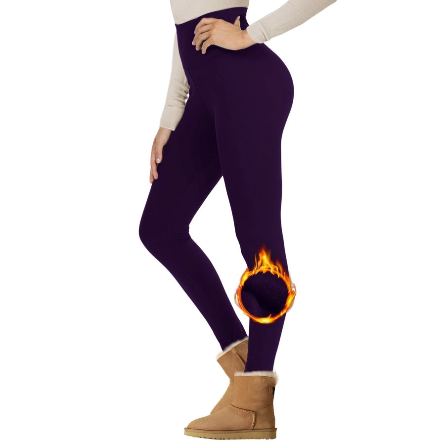 women's daily basic solid color ankle-length leggings