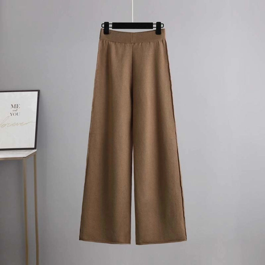 daily women's vacation solid color viscose pants sets pants sets