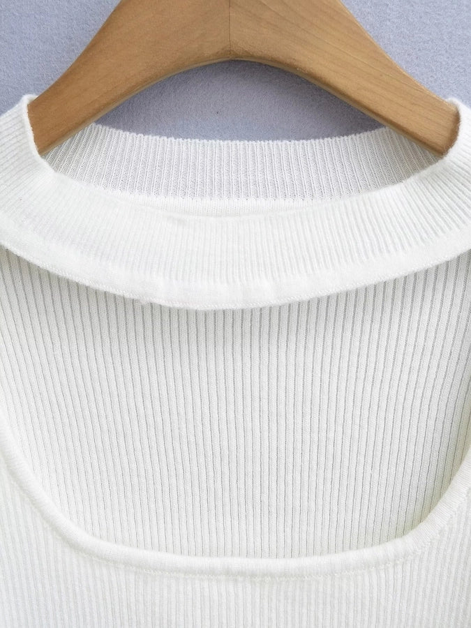 Women's Sweater Long Sleeve Sweaters & Cardigans Hollow Out Elegant Stripe