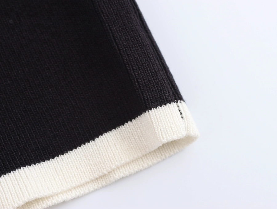 Women's Tank Dress Streetwear Round Neck Button Sleeveless Color Block Above Knee Casual Holiday