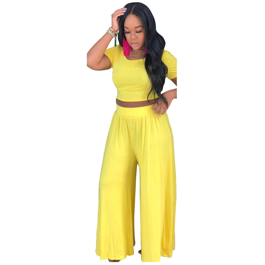 women's casual solid color spandex pants sets