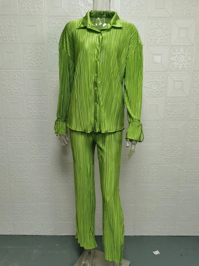 women's casual solid color cotton blend polyester patchwork pants sets