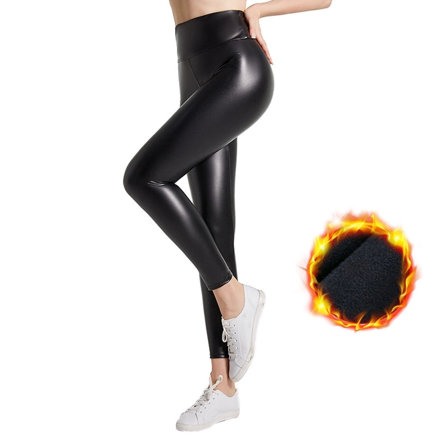 women's street sexy solid color ankle-length leggings