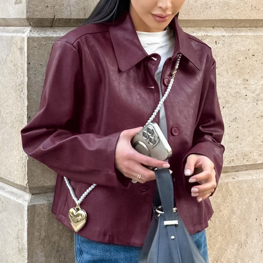 Women's Casual Solid Color Single Breasted Coat