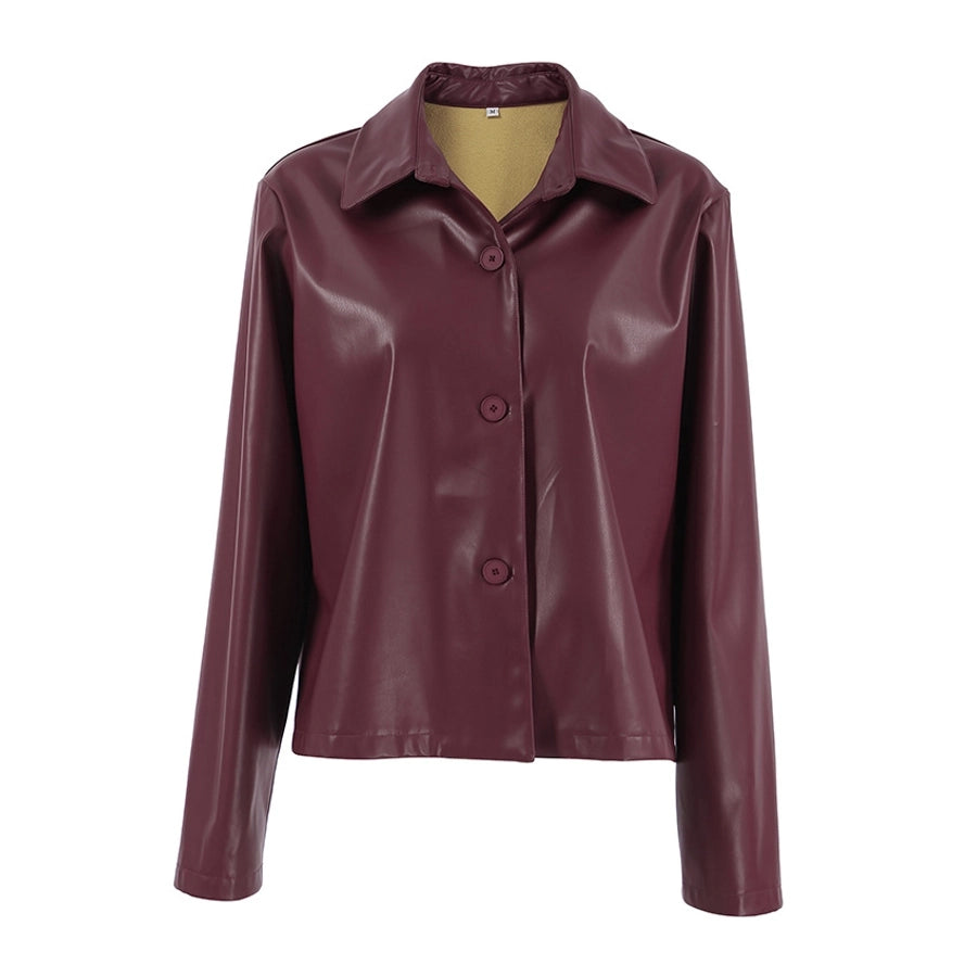 Women's Casual Solid Color Single Breasted Coat