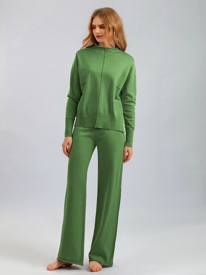 daily women's vacation solid color viscose pants sets pants sets