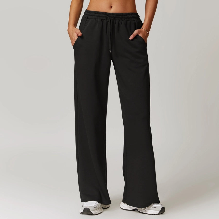 Women's Casual Solid Color Cotton Active Bottoms Casual Pants