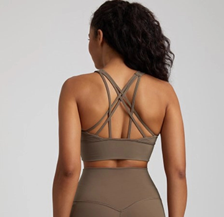Simple Style Solid Color Nylon U Neck Active Tops Vest