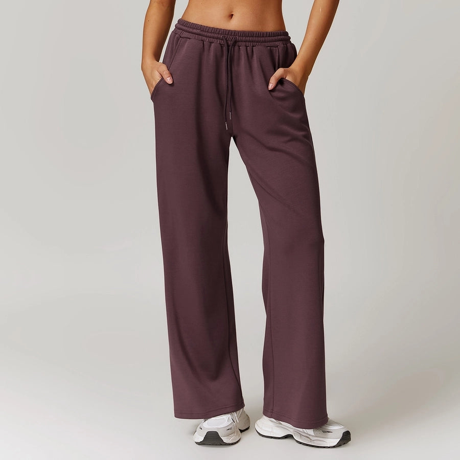 Women's Casual Solid Color Cotton Active Bottoms Casual Pants