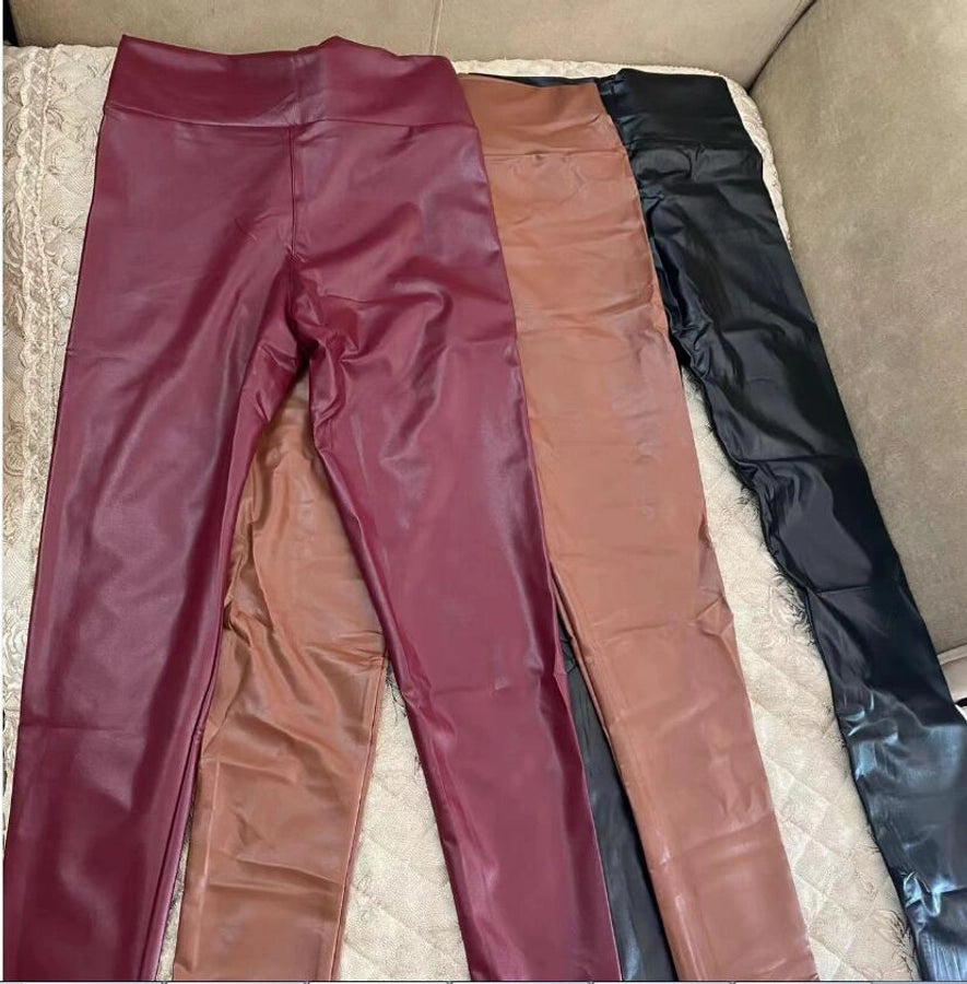 women's daily sexy solid color full length skinny pants