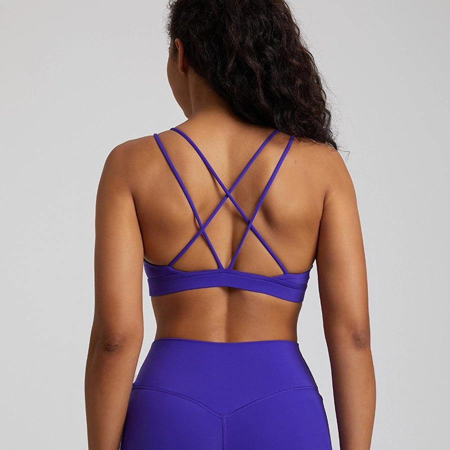 Simple Style Solid Color Nylon U Neck Active Tops Vest
