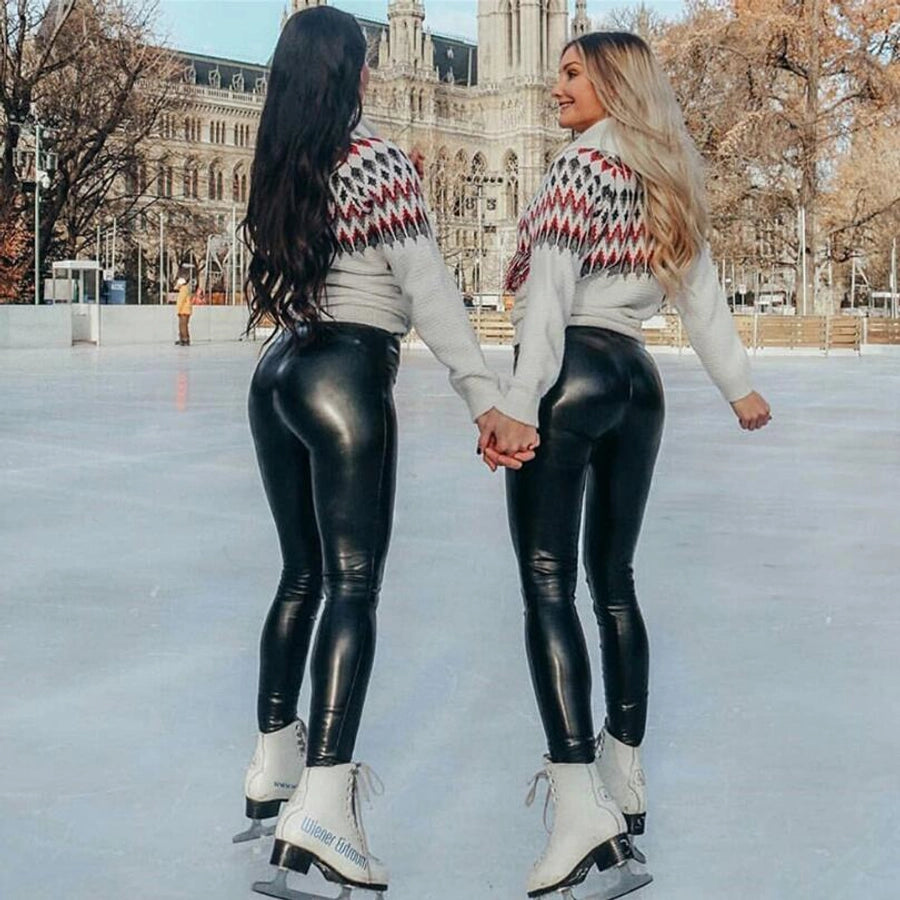 women's daily sexy solid color full length skinny pants