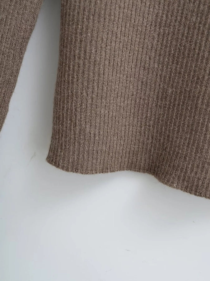 Women's Sweater Long Sleeve Sweaters & Cardigans Hollow Out Elegant Stripe