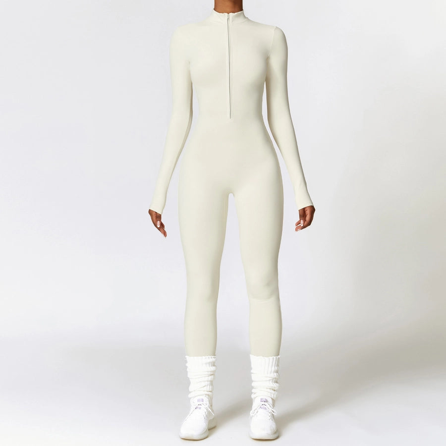 Vacation Simple Style Solid Color Polyester Turtleneck Tracksuit T-shirt Skinny Pants