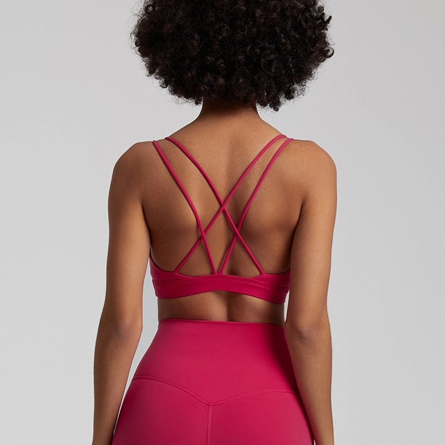 Simple Style Solid Color Nylon U Neck Active Tops Vest