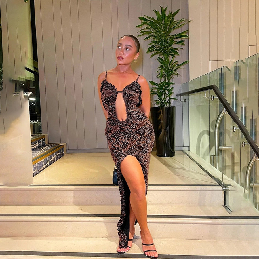 Women's Sheath Dress Sexy Round Neck Sleeveless Solid Color Maxi Long Dress Holiday