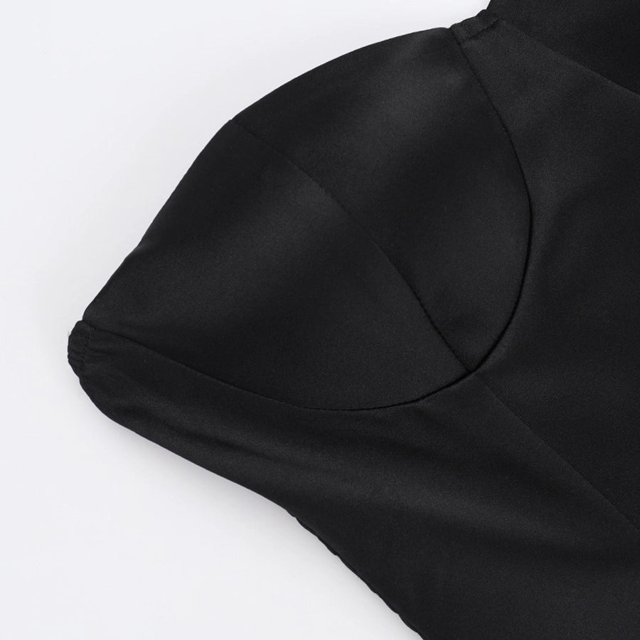 Women's Sheath Dress Elegant Sexy Strapless Backless Sleeveless Solid Color Short Mini Dress Wedding Cocktail Party