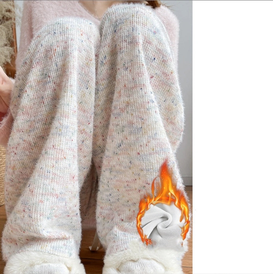 Women's Daily Casual Multicolor Elastic Drawstring Design Casual Pants