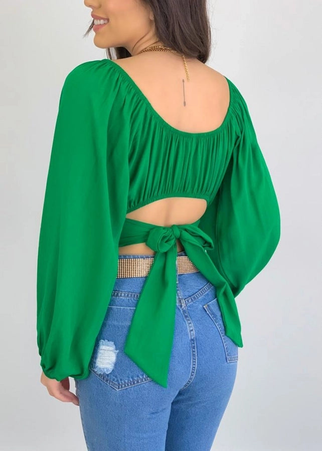 women's long sleeve blouses patchwork streetwear solid color