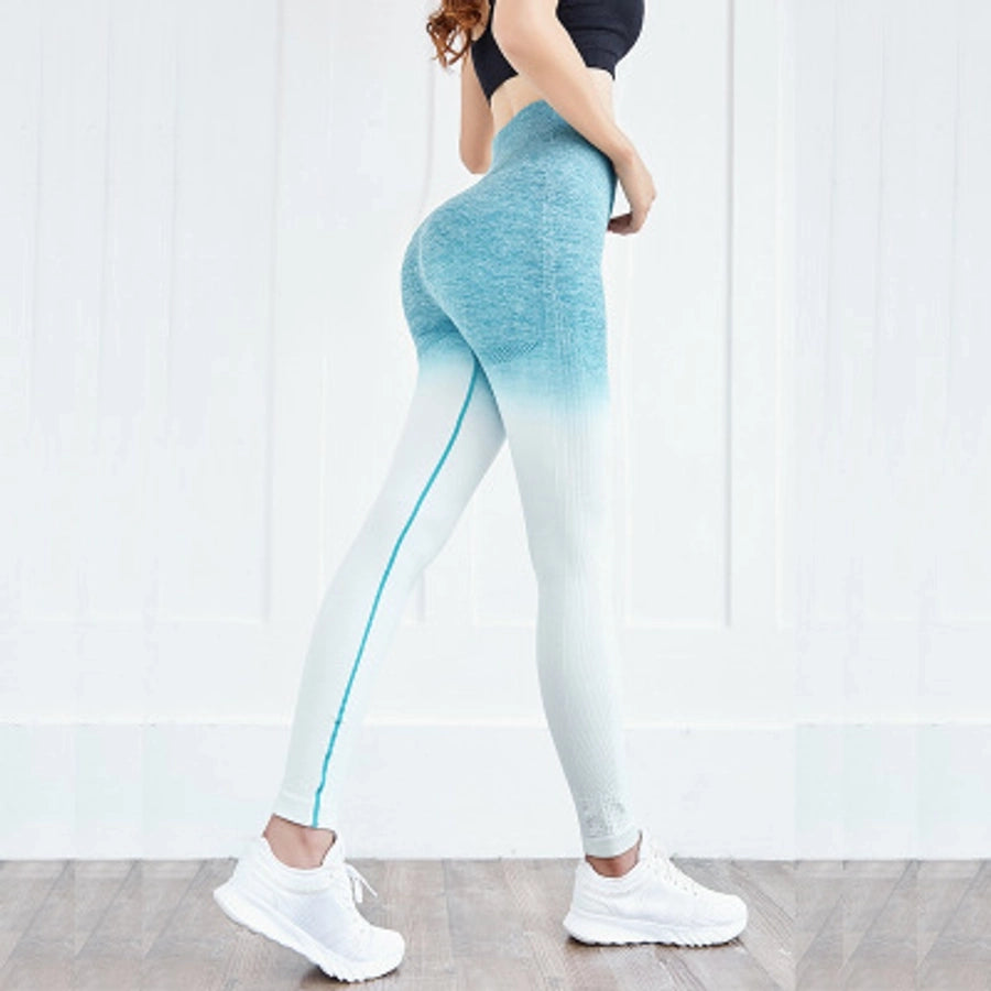 elegant gradient color nylon tracksuit jogger pants