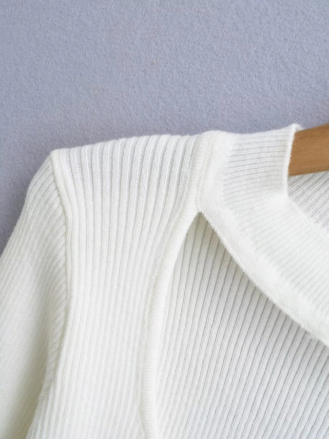 Women's Sweater Long Sleeve Sweaters & Cardigans Hollow Out Elegant Stripe