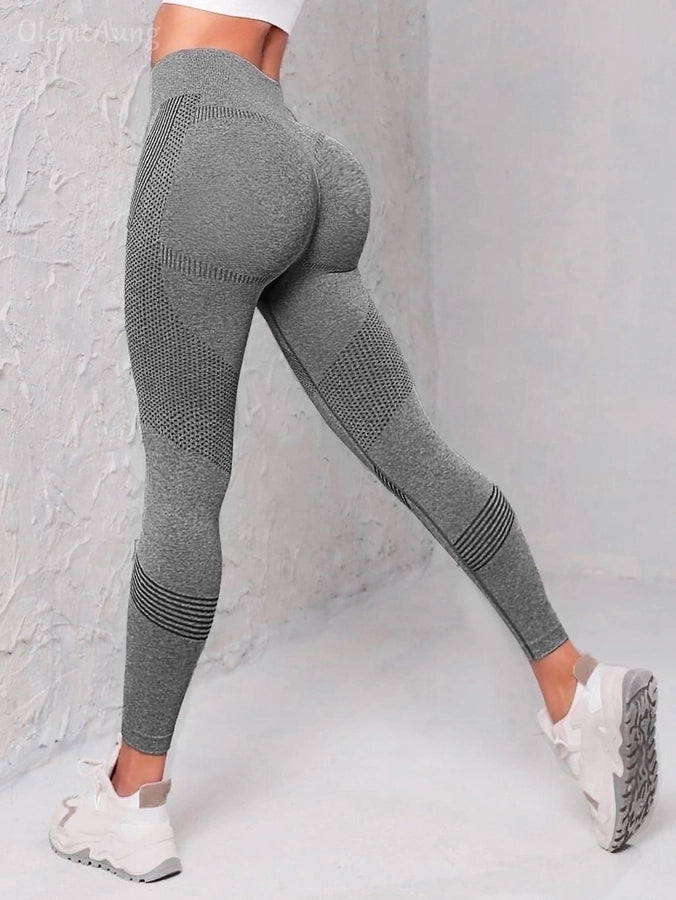 sports solid color nylon active bottoms leggings