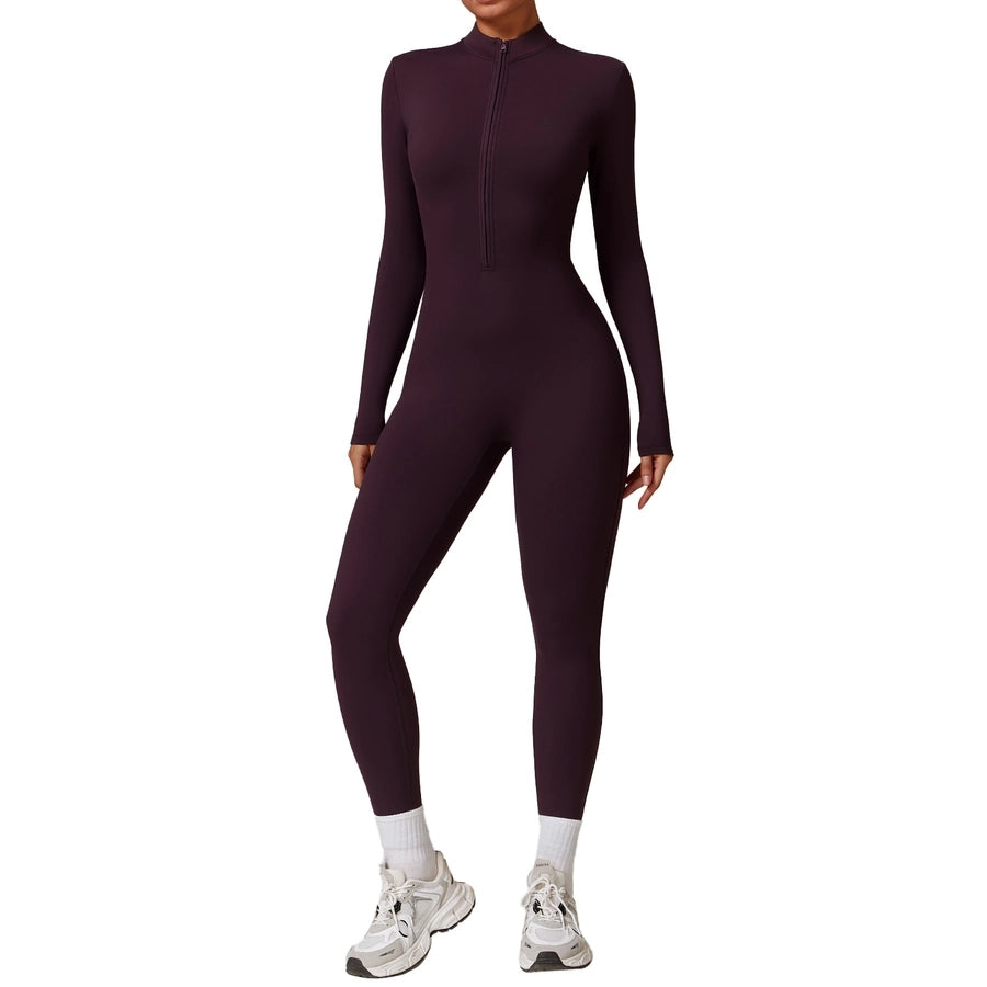 Vacation Simple Style Solid Color Polyester Turtleneck Tracksuit T-shirt Skinny Pants
