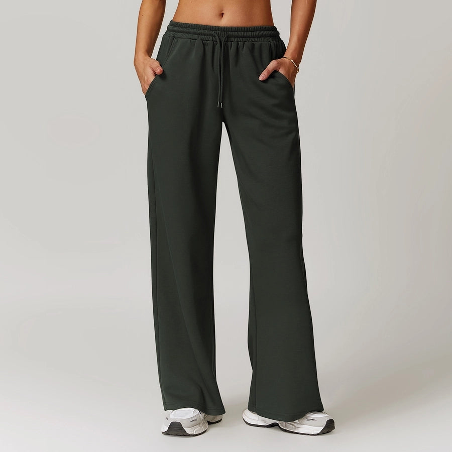 Women's Casual Solid Color Cotton Active Bottoms Casual Pants