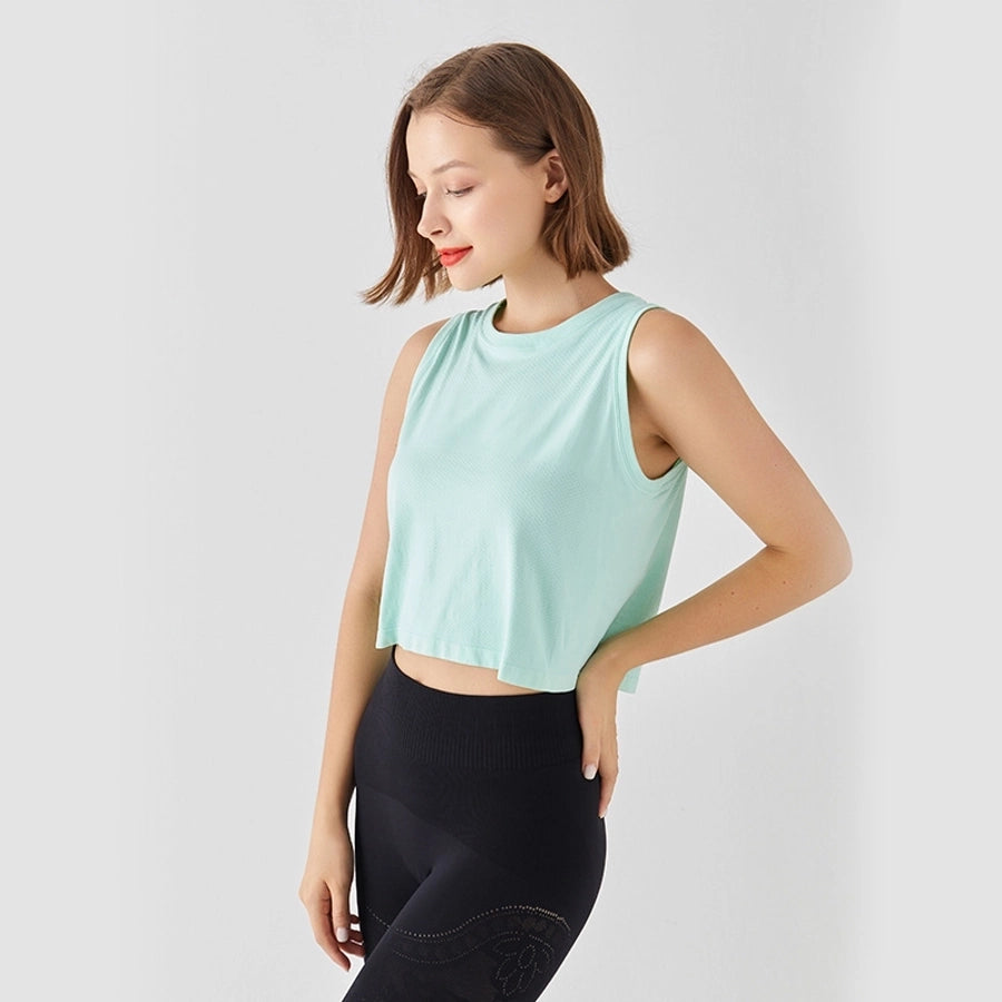 New Exercise Yoga Clothes Women's Quick-Drying Loose Top Versatile Casual Blouse Sweat-Absorbent Breathable T-shirt Thin Spring and Summer