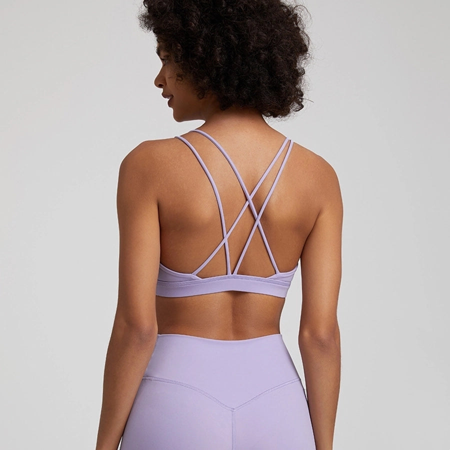Simple Style Solid Color Nylon U Neck Active Tops Vest
