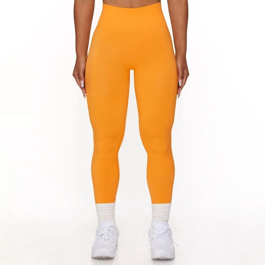 sports solid color chemical fiber blend v neck tracksuit vest leggings