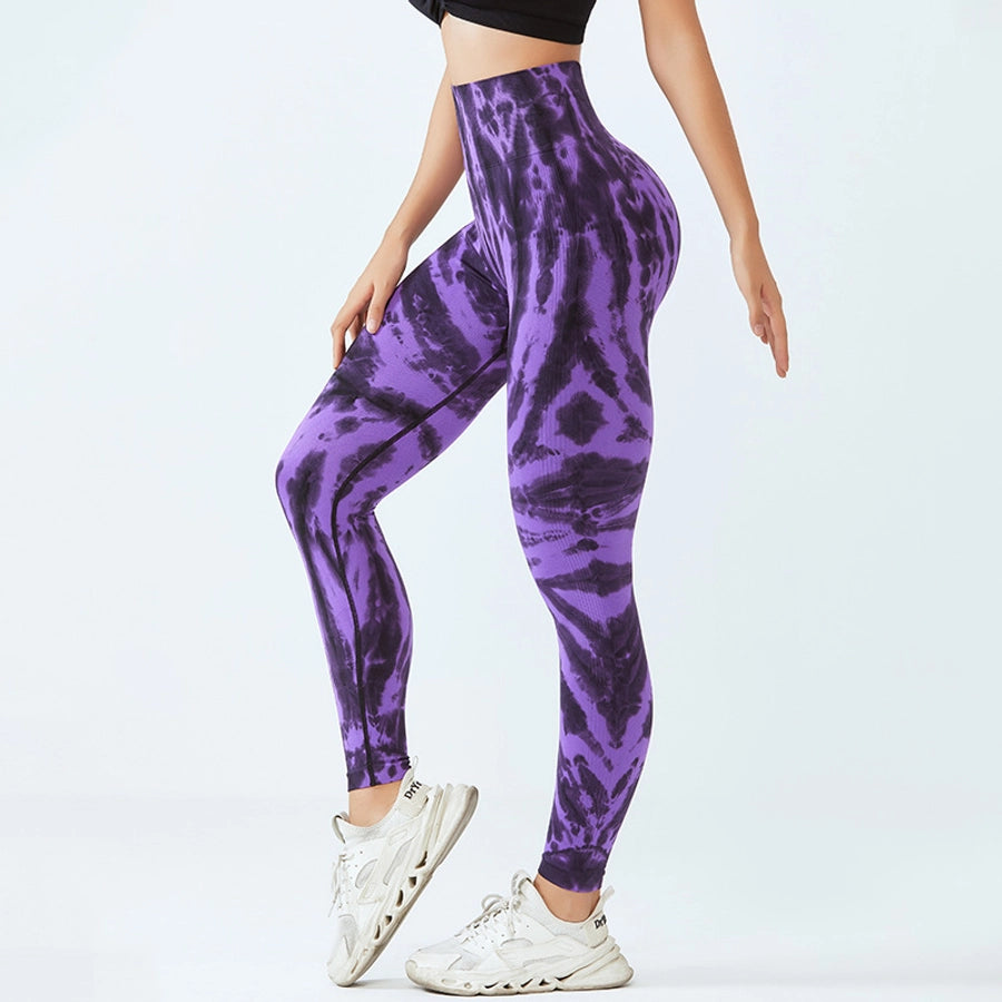 modern style simple style printing nylon active bottoms leggings