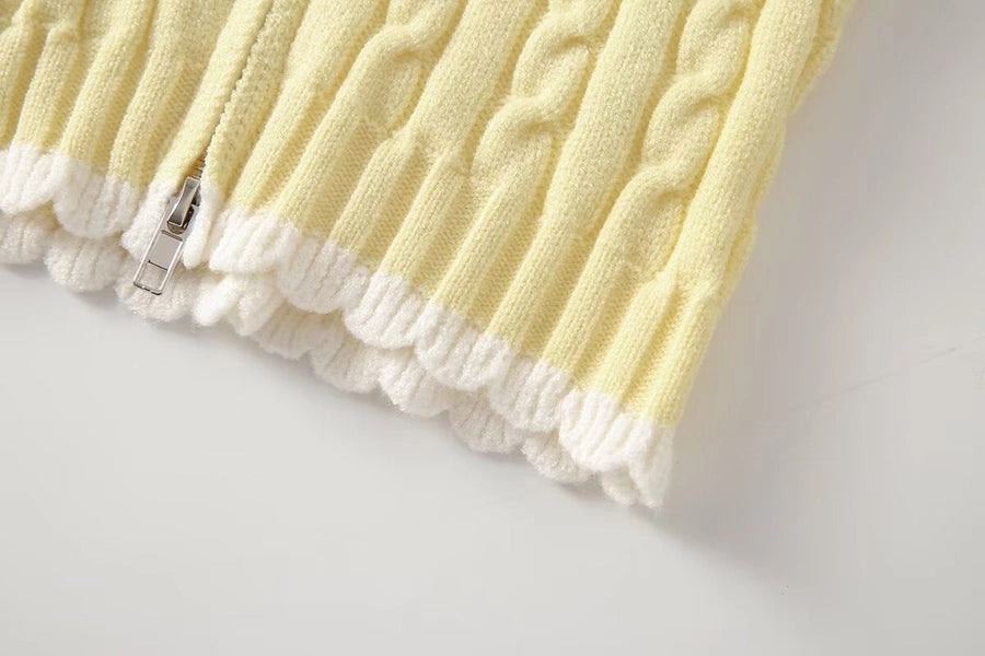 Women's Coat Long Sleeve Sweaters & Cardigans Elegant Stripe