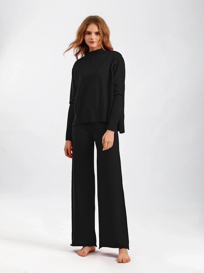 daily women's vacation solid color viscose pants sets pants sets