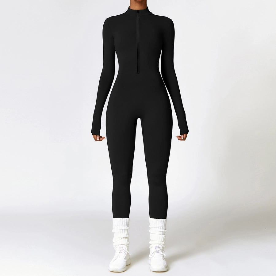 Vacation Simple Style Solid Color Polyester Turtleneck Tracksuit T-shirt Skinny Pants