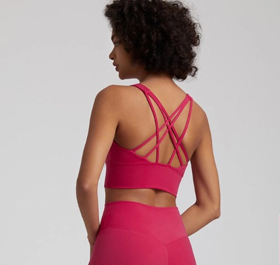 Simple Style Solid Color Nylon U Neck Active Tops Vest