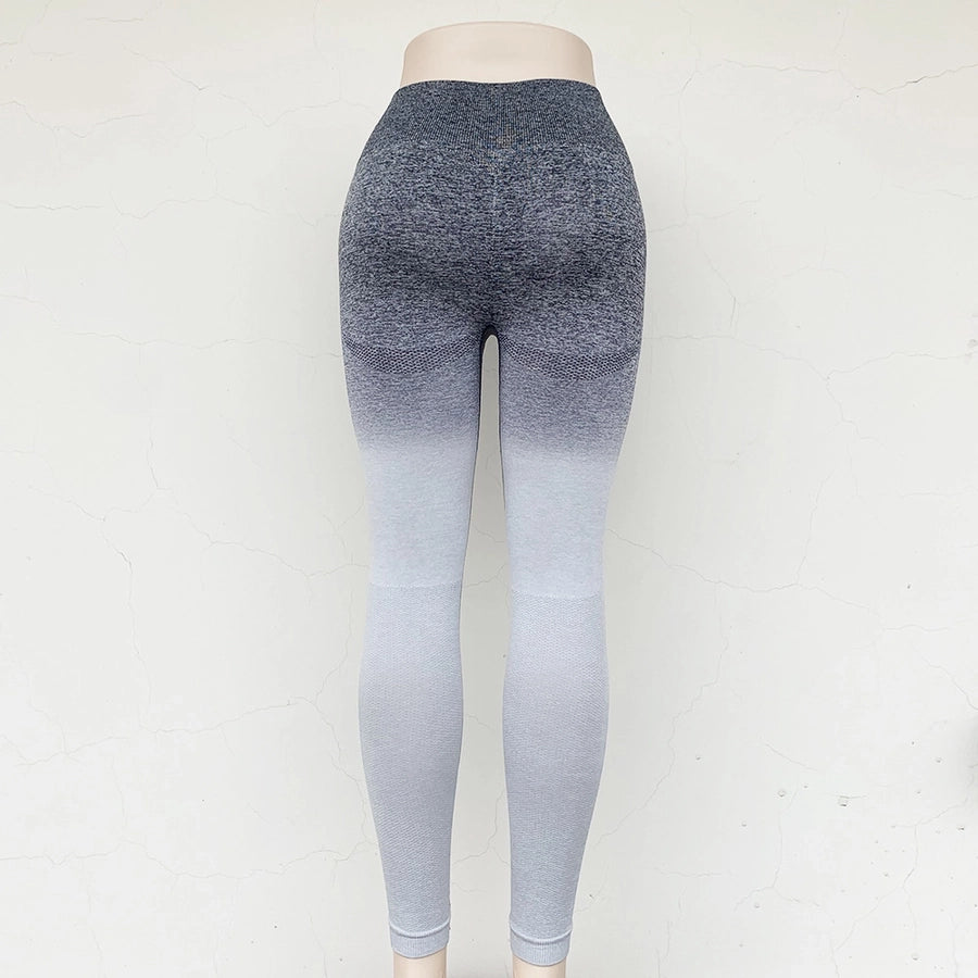 elegant gradient color nylon tracksuit jogger pants