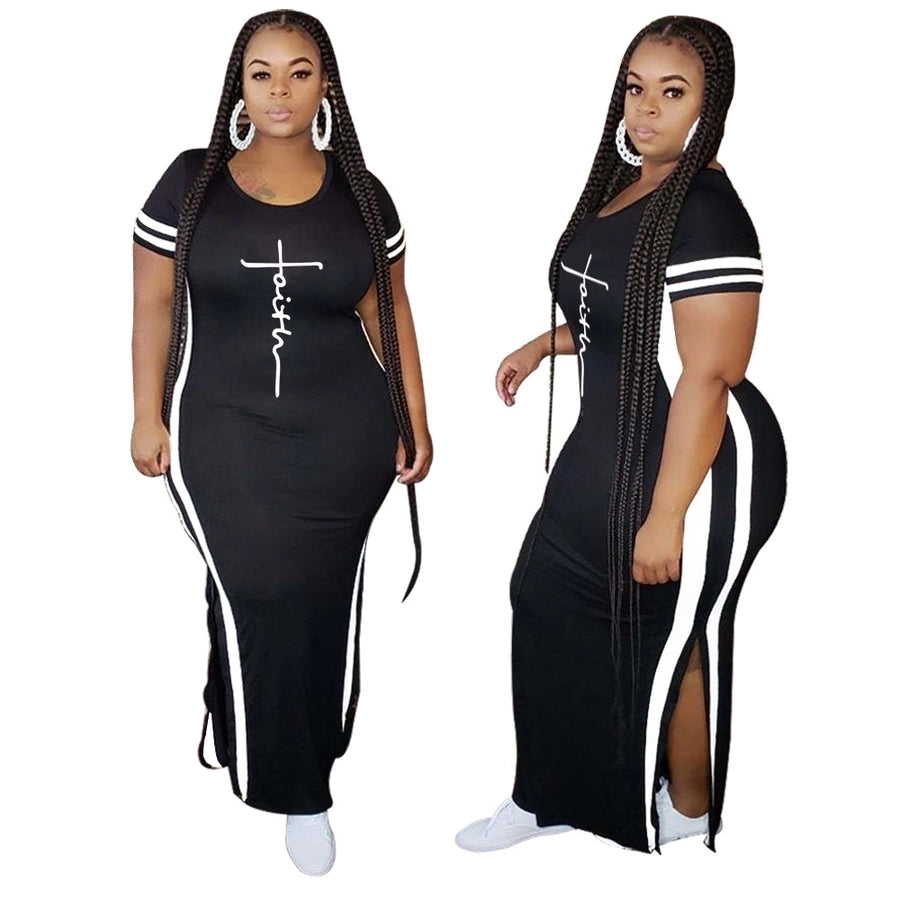 sheath dress commute round neck patchwork short sleeve color block midi dress holiday