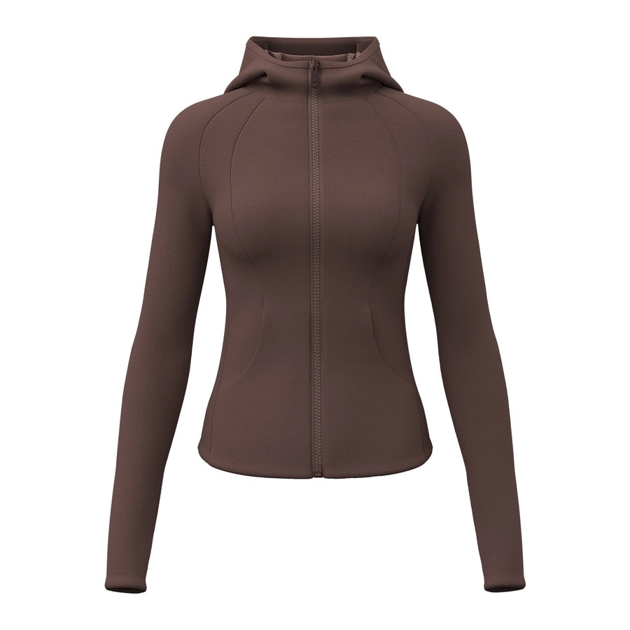 Sports Solid Color Spandex Polyester Standing Collar Active Tops