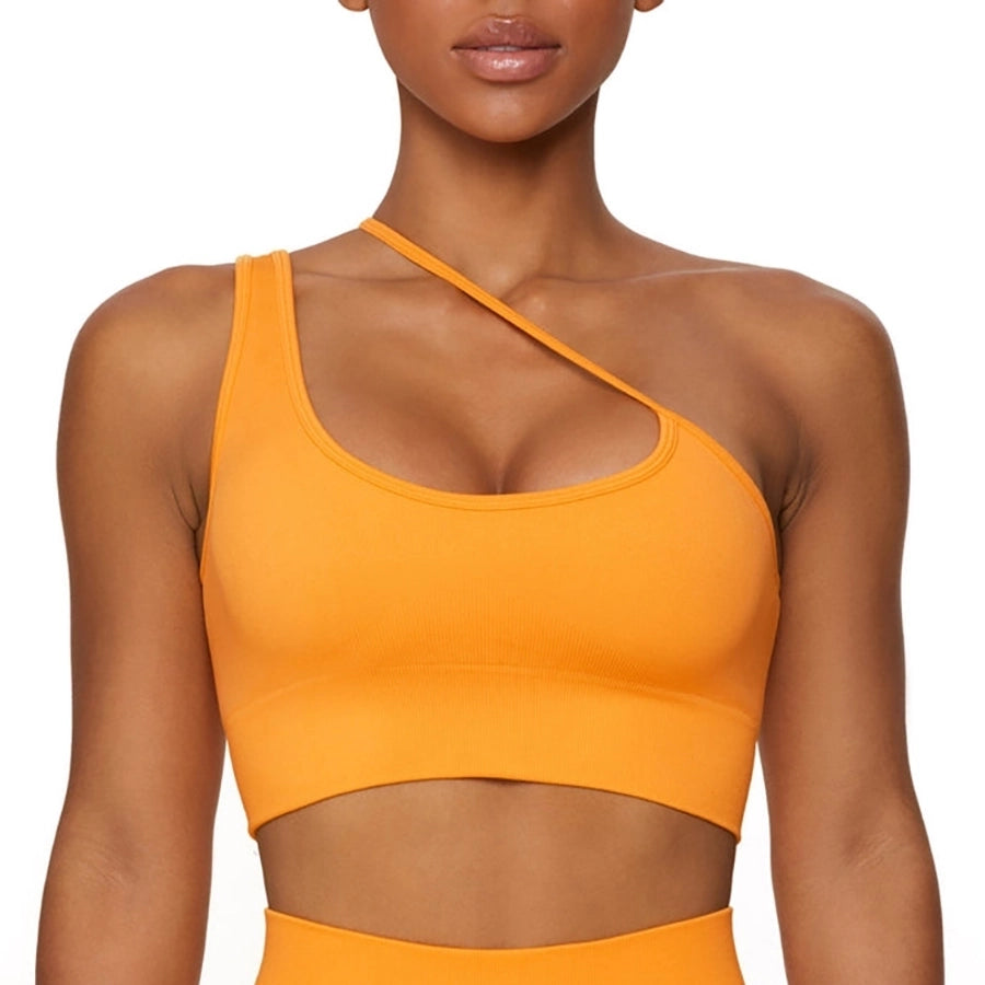 sports solid color chemical fiber blend v neck tracksuit vest leggings
