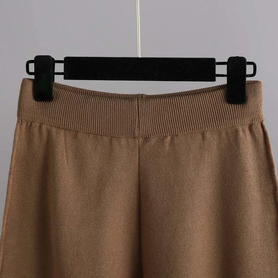 daily women's vacation solid color viscose pants sets pants sets