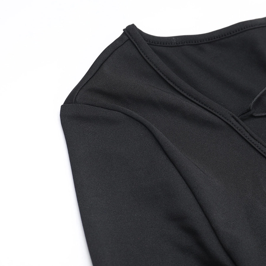 Women's Sheath Dress Streetwear Boat Neck Long Sleeve Solid Color Maxi Long Dress Travel