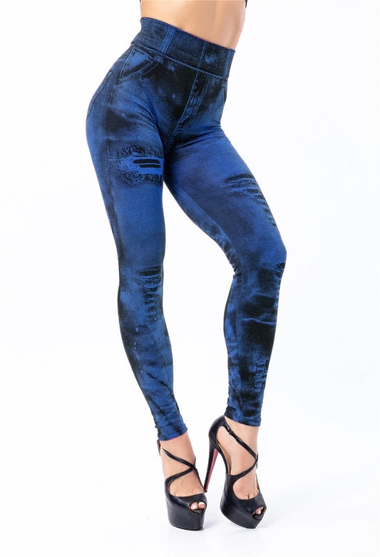 women's daily fashion printing ankle-length printing leggings