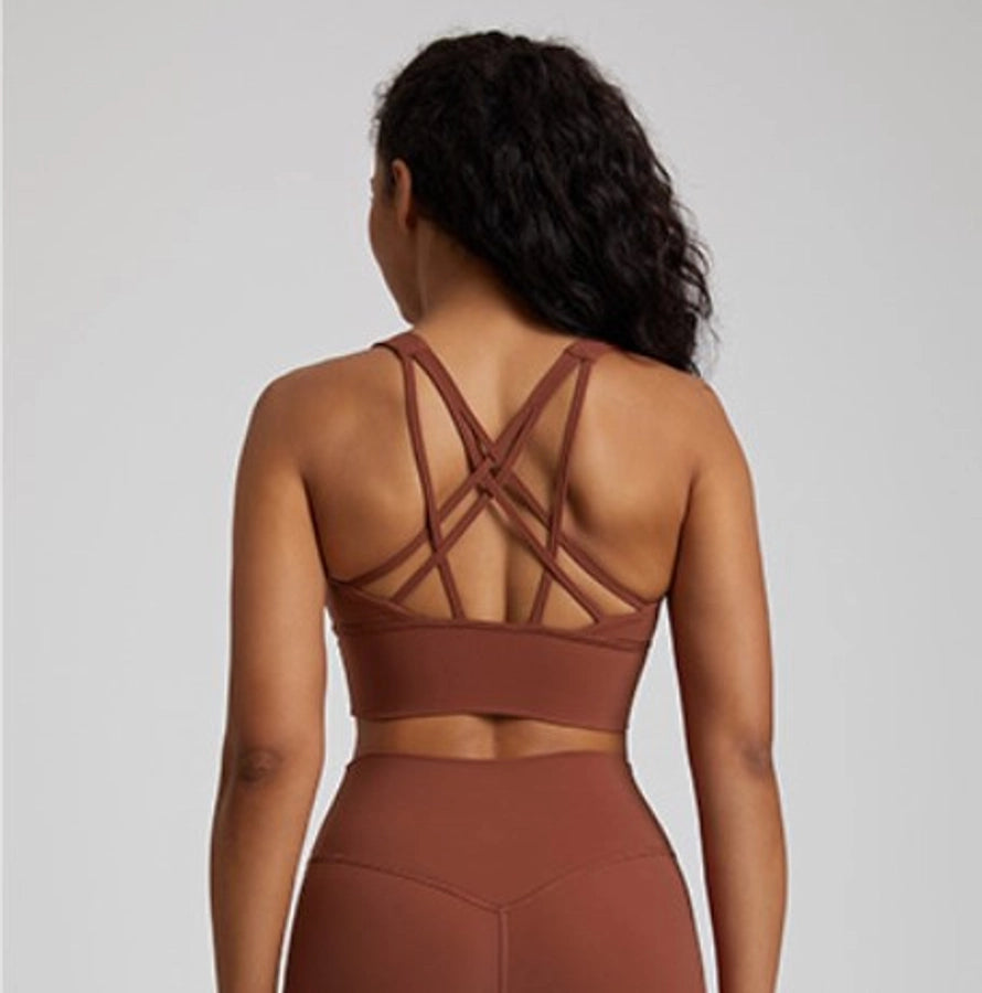 Simple Style Solid Color Nylon U Neck Active Tops Vest