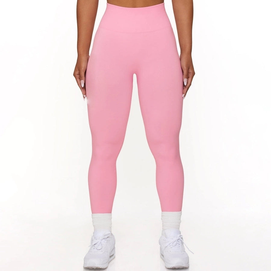 sports solid color chemical fiber blend v neck tracksuit vest leggings