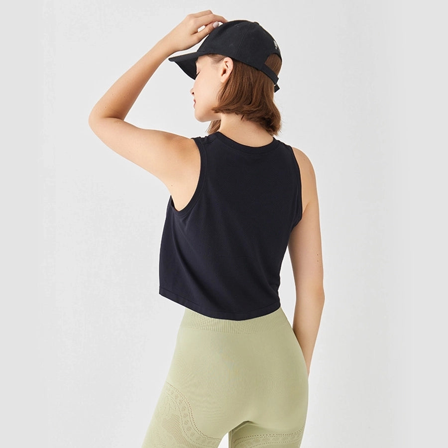 New Exercise Yoga Clothes Women's Quick-Drying Loose Top Versatile Casual Blouse Sweat-Absorbent Breathable T-shirt Thin Spring and Summer