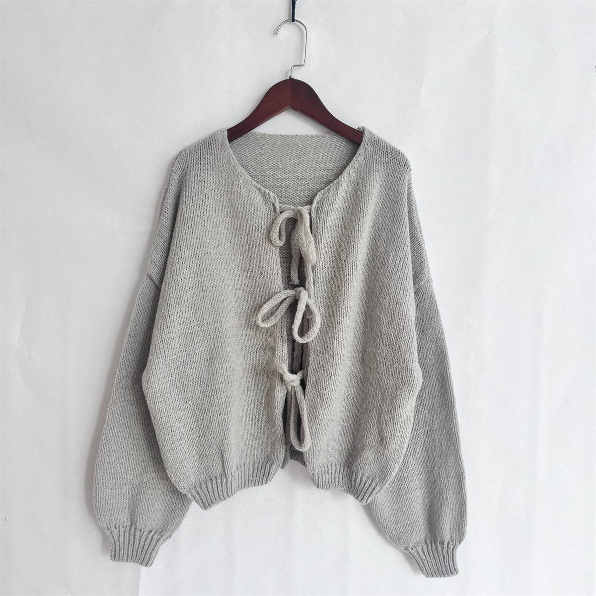 Women's Cardigan Sweater Long Sleeve Sweaters & Cardigans Elegant Simple Style Solid Color