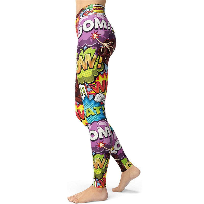 Classic Style Printing Chlorinated Fiber Polyester Active Bottoms Jogger Pants